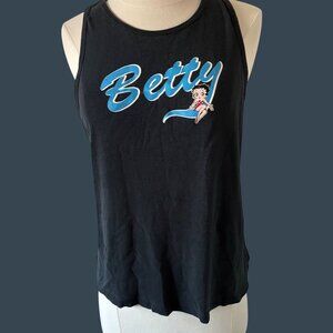 Black Betty Boop Graphic Tank Top